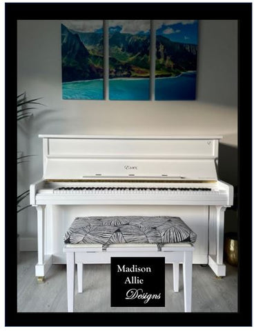 Bench Cushion with Straps - Piano Seat Cushion